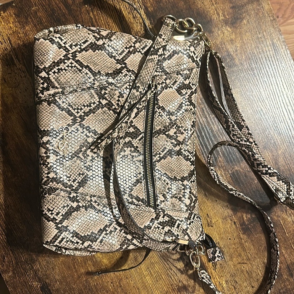Jessica Simpson snakeskin purse